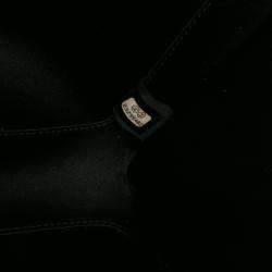 Pre Owned Chanel Black Chevron Lambskin Chain Around Clutch on Chain
