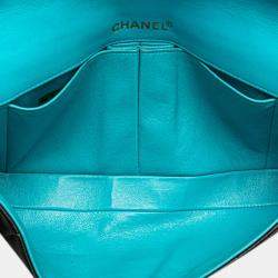 Pre Owned Chanel Chocolate Bar Lambskin East West Flap