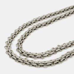 Pre Owned Chanel Double Flap 25 Pink Jersey Chain Shoulder Bag