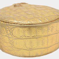 Pre Owned Chanel Round Gold Chain Shoulder Bag