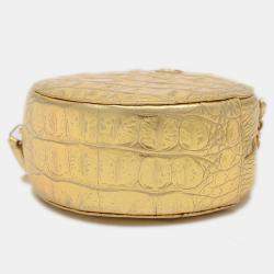 Pre Owned Chanel Round Gold Chain Shoulder Bag