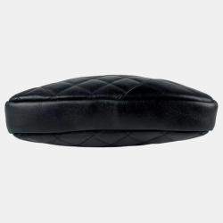 Pre Owned Chanel Cambon Ligne Black Lambskin Shoulder Bag
