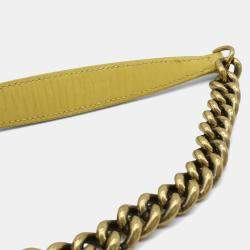 Pre Owned Chanel Rita Yellow Leather Chain Shoulder Bag