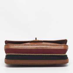 Pre Owned Chanel Brown Leather Brown Reissue 2.55 Paris-Hamburg Medals Flap Bag