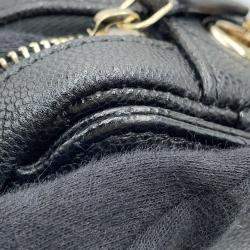 Pre Owned Chanel Matelasse Black Caviar Leather Clutch with Chain Bag