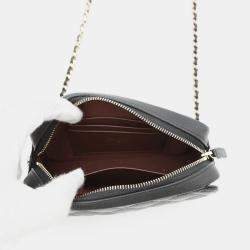 Pre Owned Chanel Matelasse Black Caviar Leather Clutch with Chain Bag