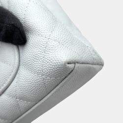 Pre Owned Chanel Coco Handle Mini Light Blue Caviar Leather Top Handle Bag