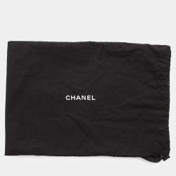 Pre Owned Chanel Camellia Evening Black Shiny Aged Calf Leather Chain Shoulder Bag