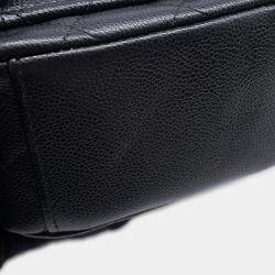Pre Owned Chanel Matelasse Mini Black Caviar Leather Shoulder Backpack