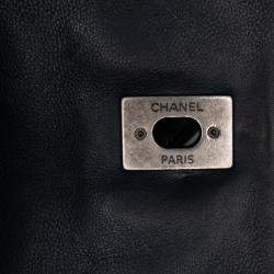 Pre Owned Chanel Navy Blue Medium Quilted Calfskin Love Me Tender Flap