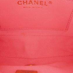 Pre Owned Chanel Pink Mini Quilted Lambskin Funky Town Flap