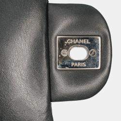 Pre Owned Chanel Black Mini Square Classic Patent Single Flap