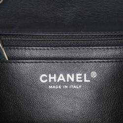Pre Owned Chanel Black Mini Square Classic Patent Single Flap