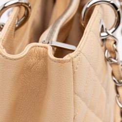 Pre Owned Chanel Brown Caviar Grand Shopping Tote