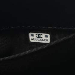 Pre Owned Chanel Black Quilted Lambskin Leo Shoulder Bag