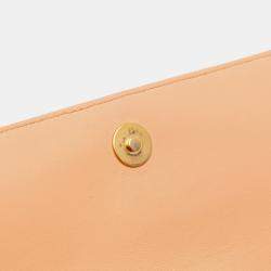 Pre Owned Chanel Multicolor Silk and Lambskin Coco Mademoiselle Scarf Flap