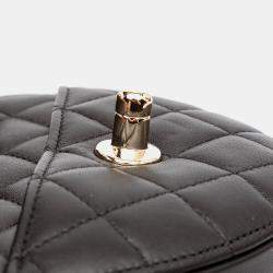Pre Owned Chanel Black Mini Lambskin CC in Love Heart Crossbody