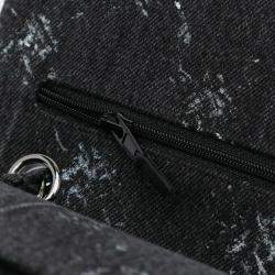 Pre Owned Chanel Black Medium Denim Double Flap