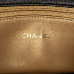 Pre Owned Chanel Black Quilted Lambskin Octagonal Buckle Crossbody