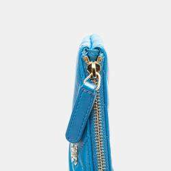 Pre Owned Chanel Chevron Lambskin O Case Pouch