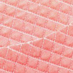 Pre Owned Chanel Pink Medium Micro Quilted Velvet CC Flap