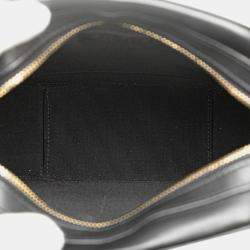Pre Owned Chanel Black CC Quilted Lambskin Octagon Camera Case