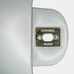 Pre Owned Chanel Grey Quilted Calfskin Bolero de Chanel Flap