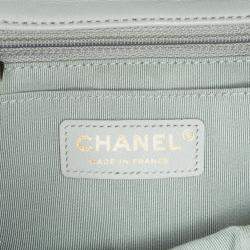 Pre Owned Chanel Grey Quilted Calfskin Bolero de Chanel Flap