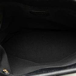 Pre Owned Chanel Black Caviar Tortoise Top Handle Tote