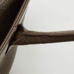 Pre Owned Chanel Brown Leather Small Cerf Shopper Tote