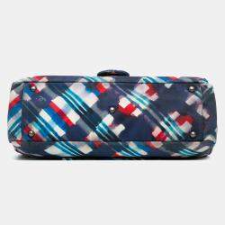 Pre Owned Chanel Blue XXL Printed Canvas Airline Single Flap Bag