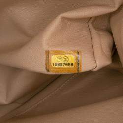 Pre Owned Chanel Brown Jumbo Classic Caviar Double Flap Bag