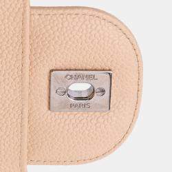 Pre Owned Chanel Brown Jumbo Classic Caviar Double Flap Bag
