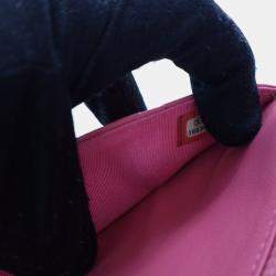 Pre Owned Chanel Pink Lambskin Wallet On Chain