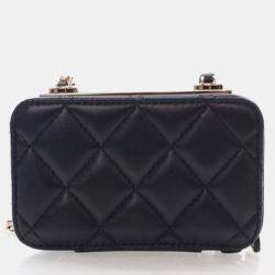 مملوكة مسبقًا Chanel Trendy CC Mini Black Lambskin Cardholder Shoulder Bag