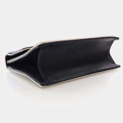 Pre Owned Chanel Square Frame Black Calfskin Shoulder Bag