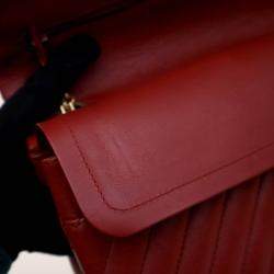 Pre Owned Chanel Reissue 225 Medium Red Calfskin Flap Bag