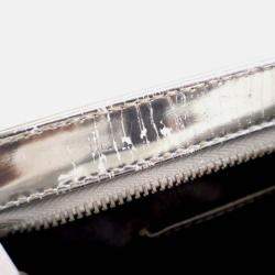 Pre Owned Chanel Pochette Silver Patent Leather Precious Symbols Bag