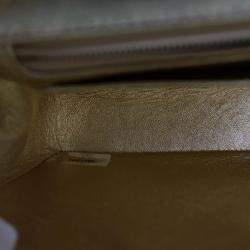 Pre Owned Chanel V Stitch Bijoux Vintage Gold Lambskin Shoulder Bag