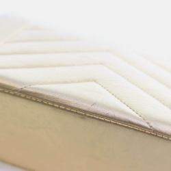 Pre Owned Chanel V Stitch Bijoux Vintage Gold Lambskin Shoulder Bag