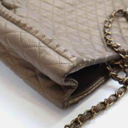Pre Owned Chanel Istanbul Tote Metallic Bronze Calfskin Shoulder Bag