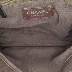 Pre Owned Chanel Brown CC Quilted Caviar Crossbody