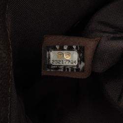Pre Owned Chanel Brown CC Quilted Caviar Crossbody