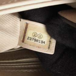 Pre Owned Chanel Neo Executive Small Black and Beige Leather Tote Bag