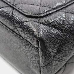 Pre Owned Chanel Kelly Black Calfskin Shoulder Bag
