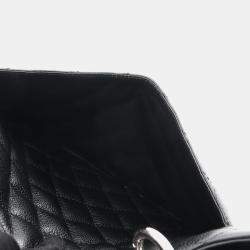 Pre Owned Chanel Matelasse Grand Shopping Gst Chain Tote Bag Calfskin Bk Shw