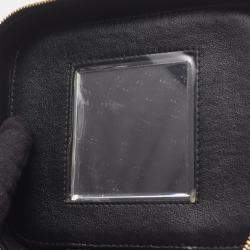 Pre Owned Chanel Black Calfskin Vanity Shoulder Bag