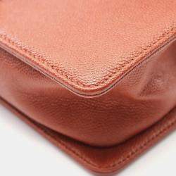 Pre Owned Chanel Boy Small Brown Chevron Calfskin Shoulder Bag