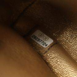 Pre Owned Chanel Black/Gold Leather Shoulder Bag