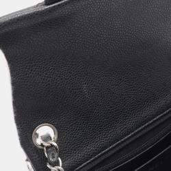 Pre Owned Chanel Classic Square Mini Gray Calfskin Shoulder Bag